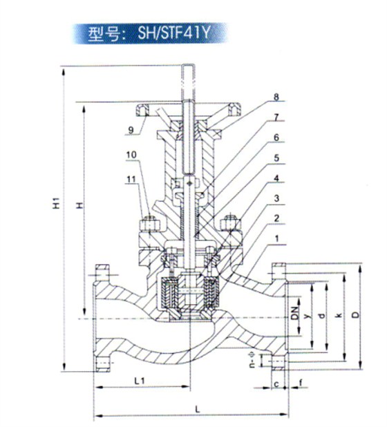 疏水(shuǐ)調節(jiē)閥(fá)産品結構圖